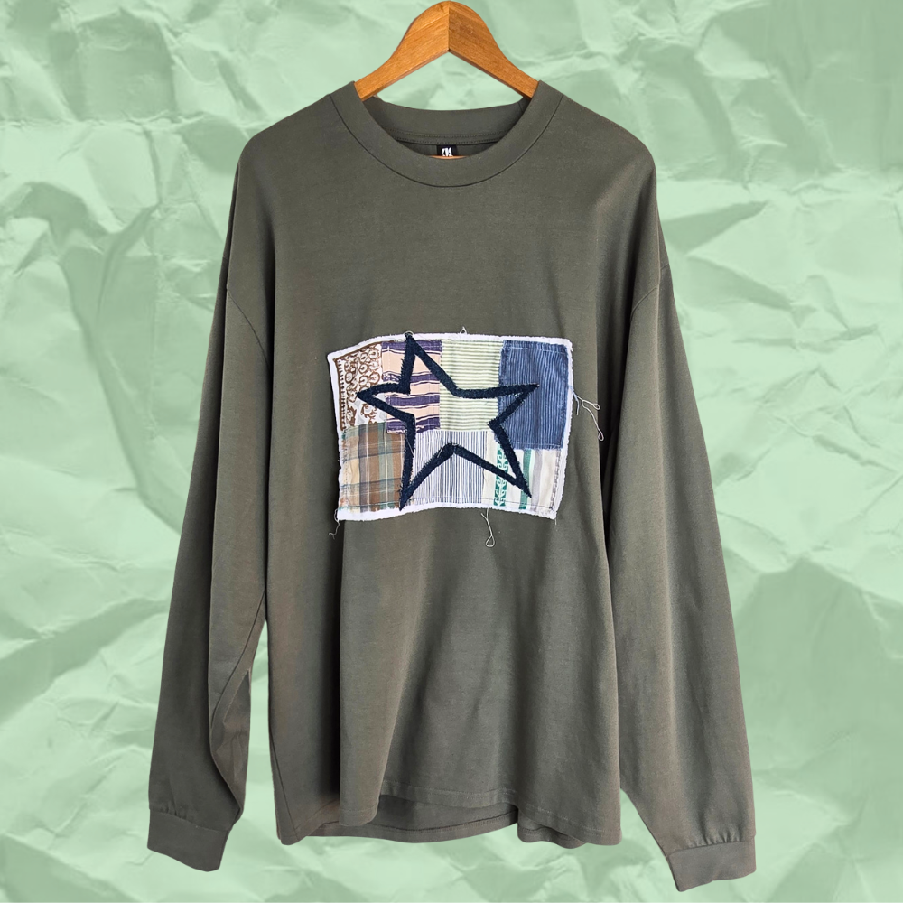 Star Patchwork Longsleeve  |  Size XL
