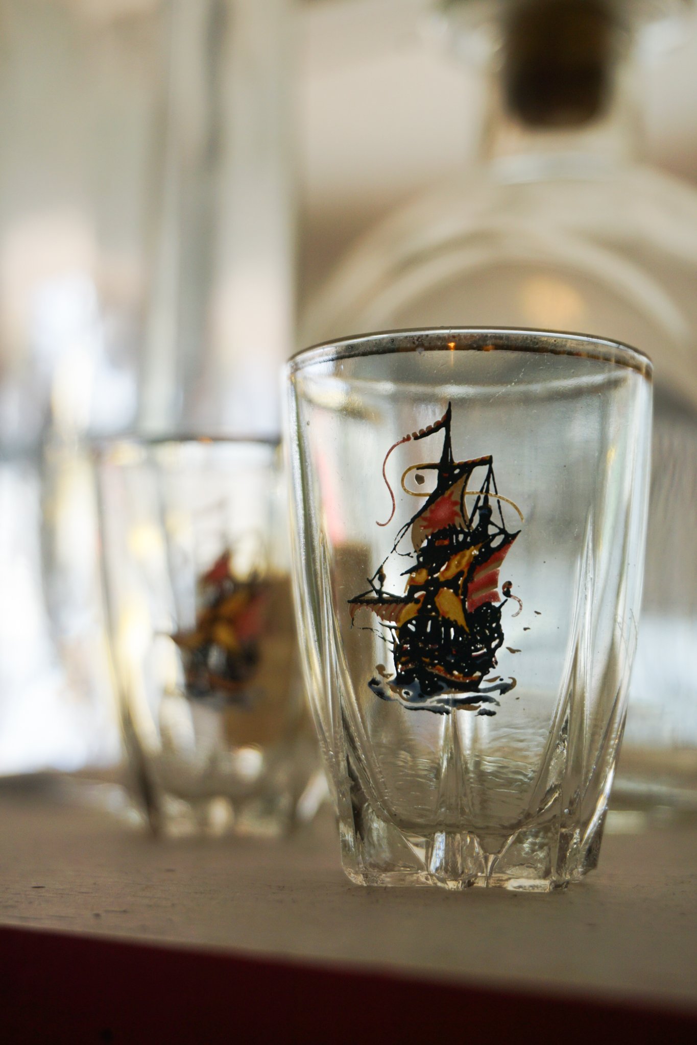 Pirate Ship Shot Glasses
