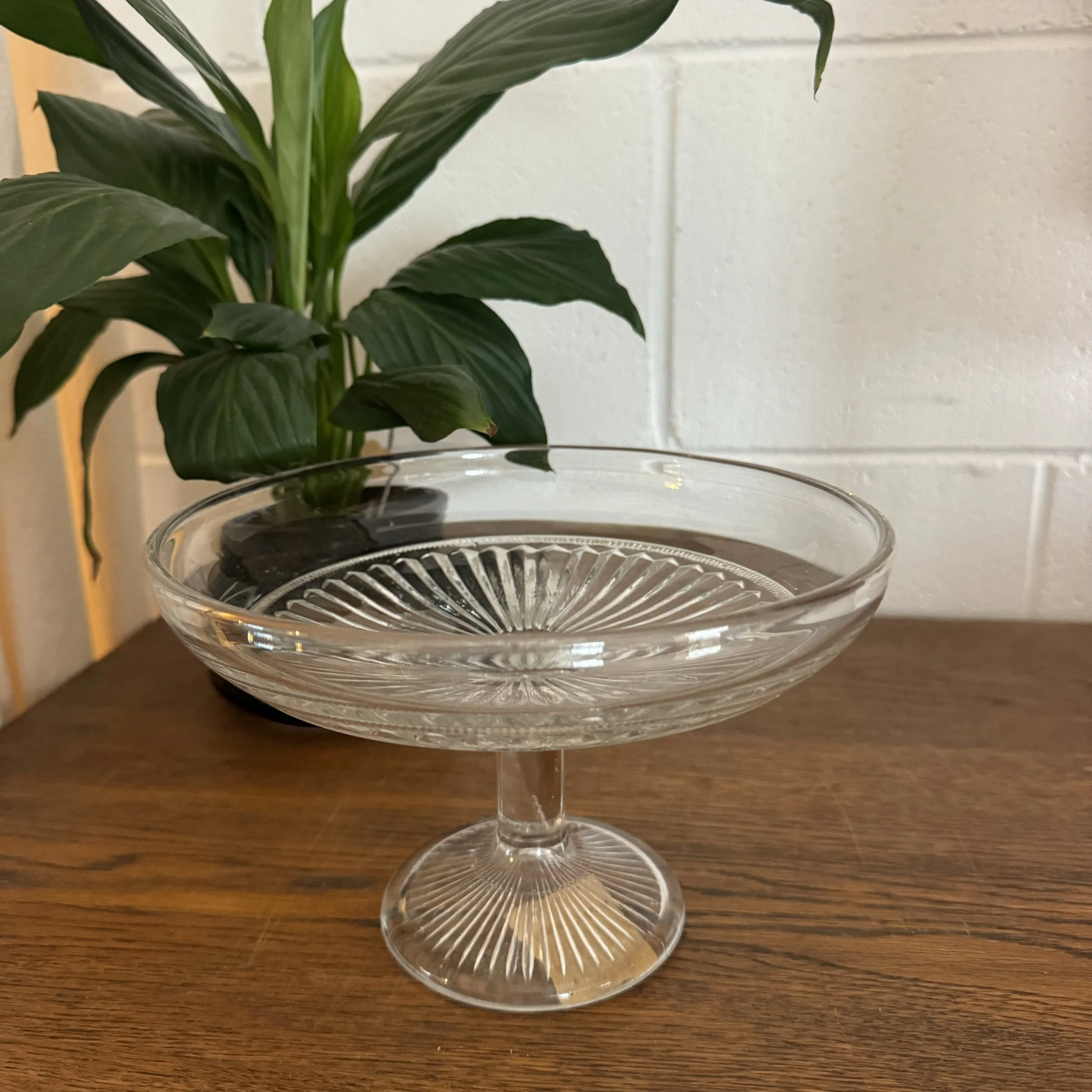 Vintage Glass Cake Stand
