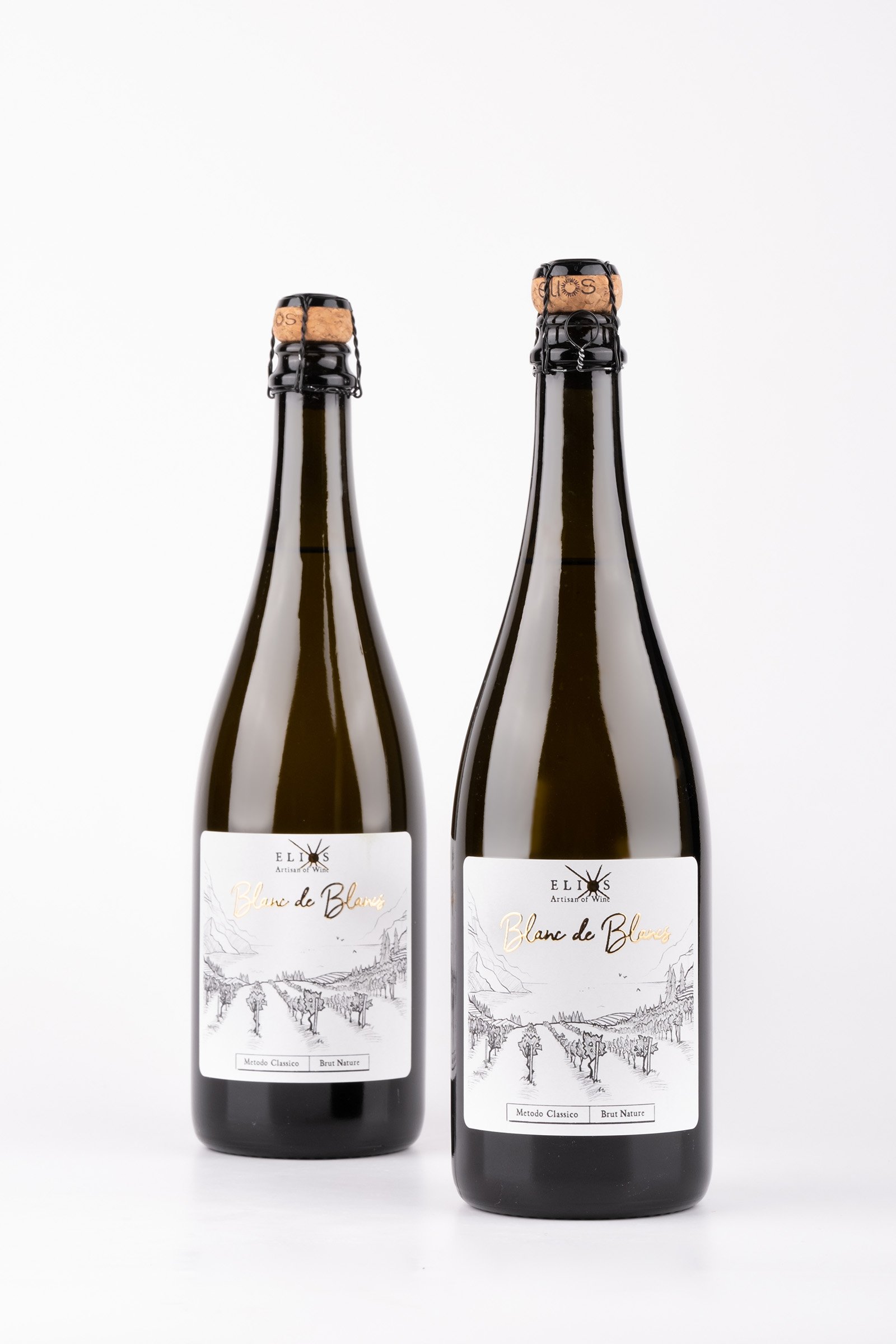 Vino naturale spumante metodo tradizionale da uve Catarratto - Blanc de Blancs - Elios vini naturali Sicilia