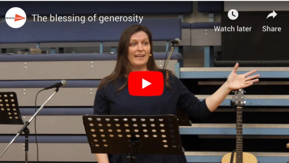 The blessing of generosity	