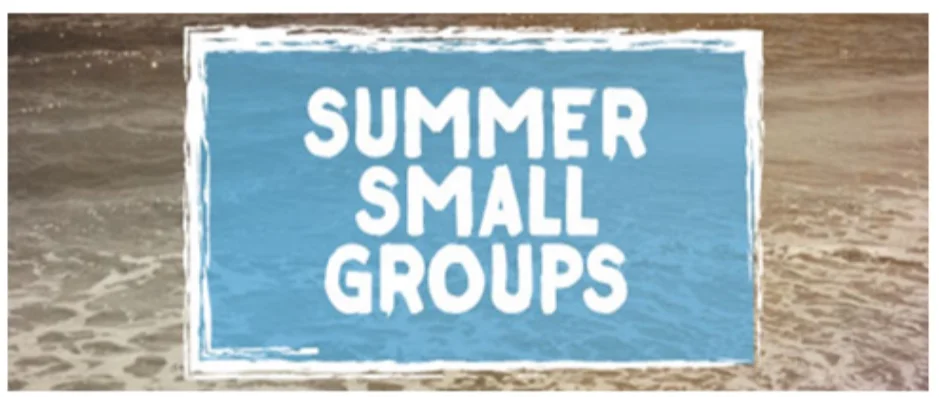 Summer Small Groups