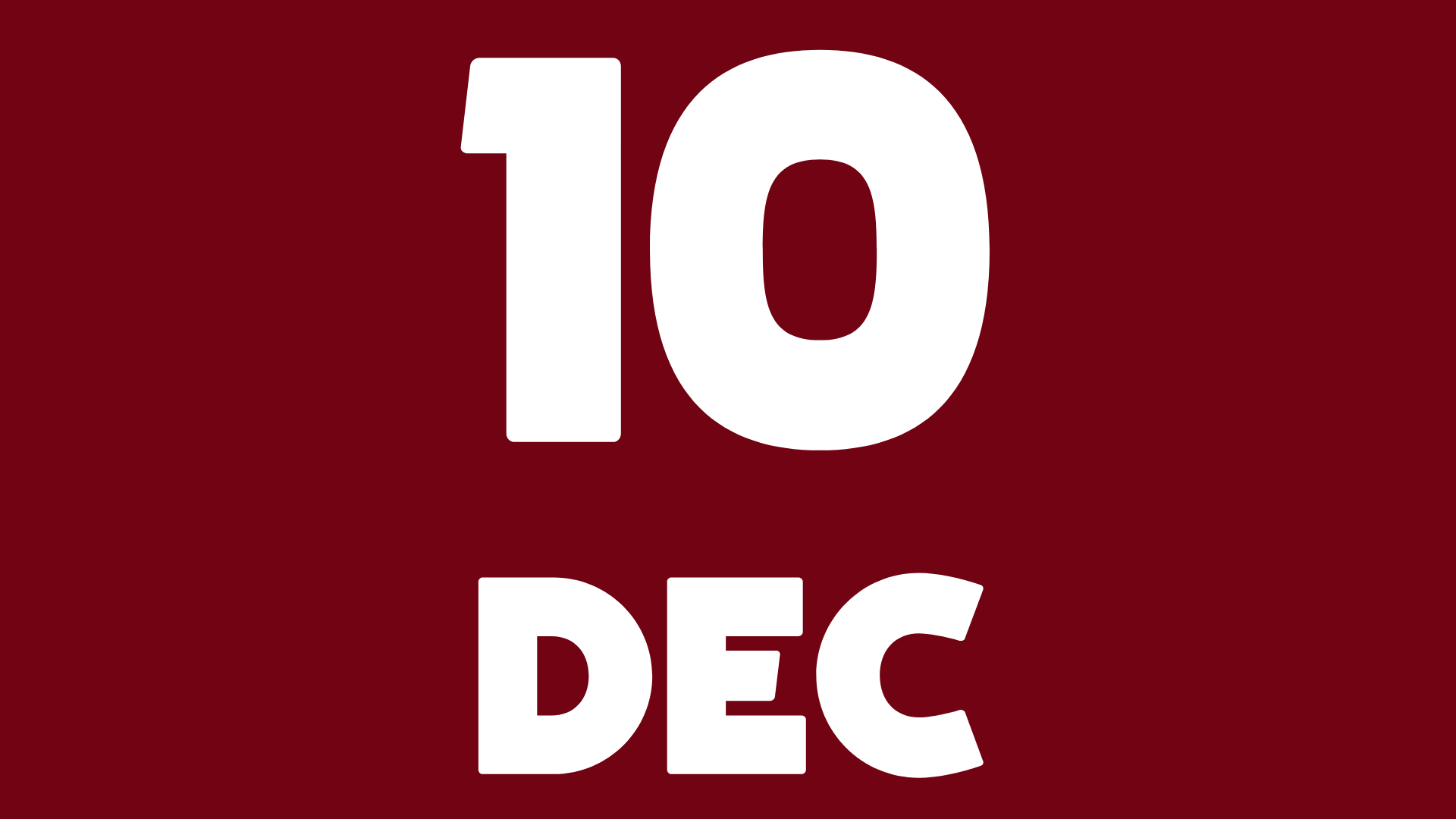 Advent Series - Wednesday 10th December