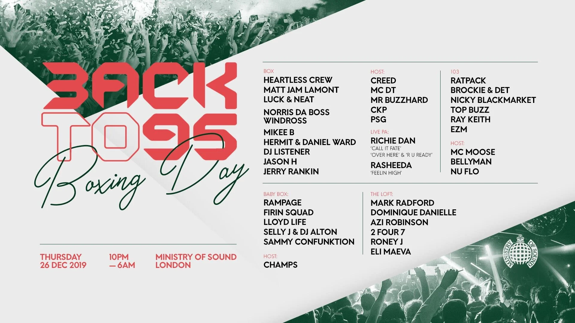 BackTo95 Boxing Day Special w/ Heartless Crew