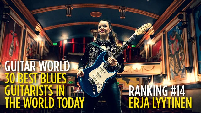 Erja Ranks #14 in “30 Best Blues Guitarists in the World Today” by Guitar World Magazine