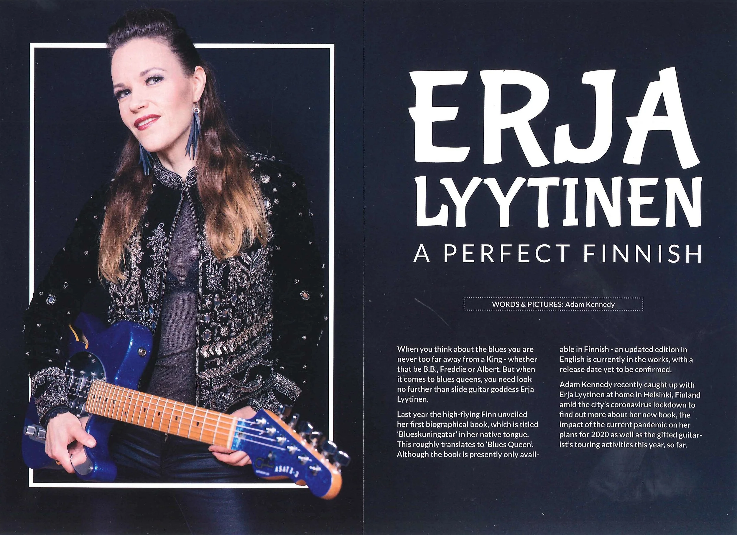 Erja Lyytinen interview on latest Blues Matters issue