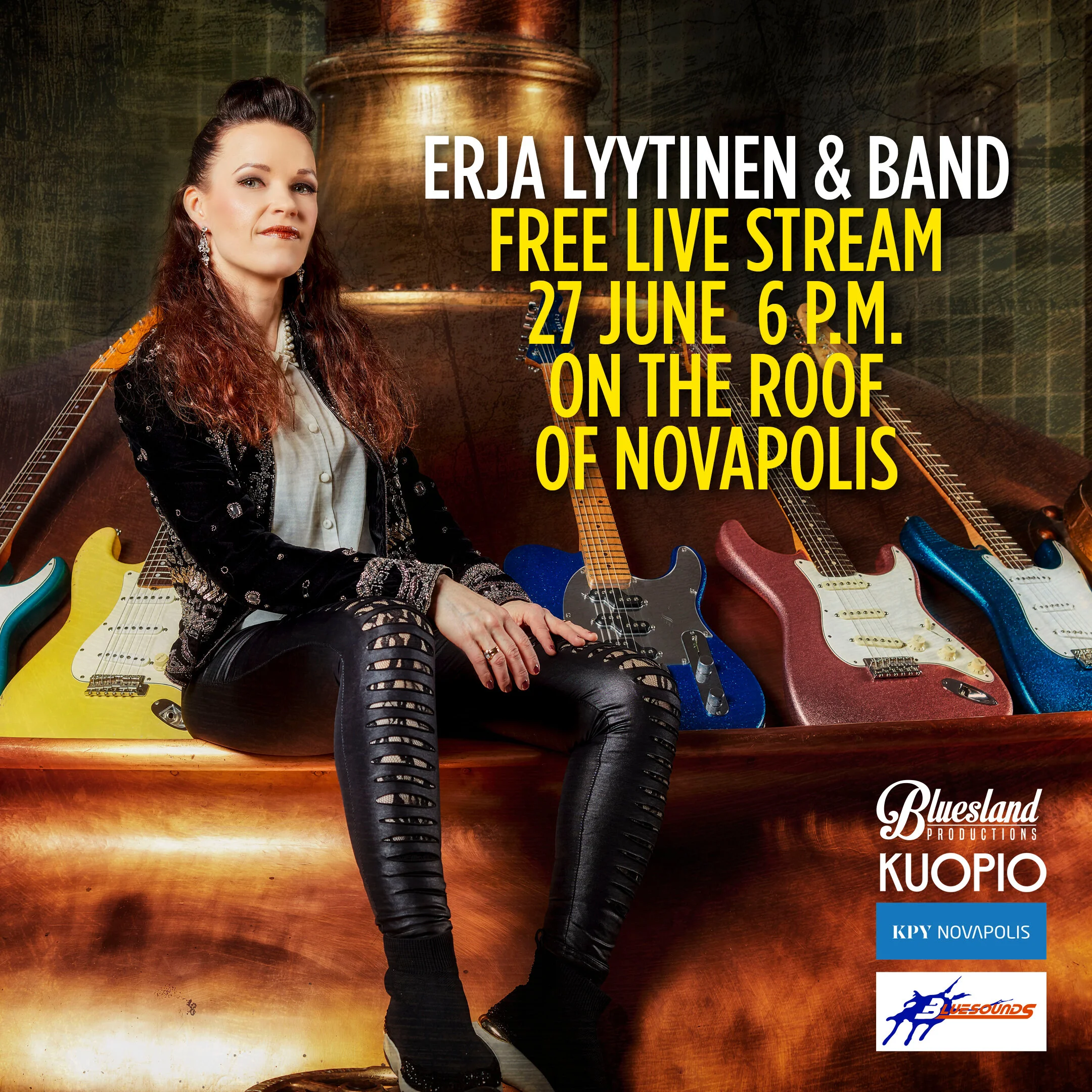 Special live streaming gig from the Novapolis rooftop on 27.6.2020 at 6PM