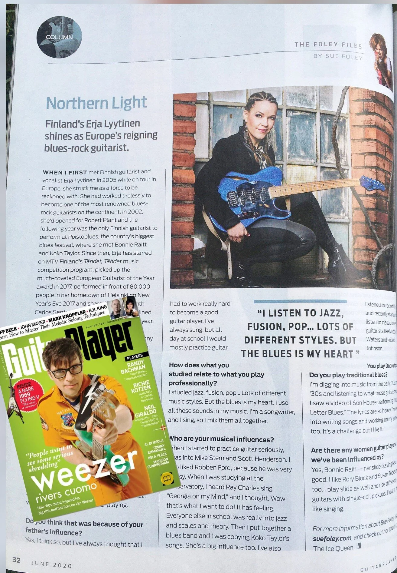 ON GUITAR PLAYER MAGAZINE JUNE ISSUE 2020!