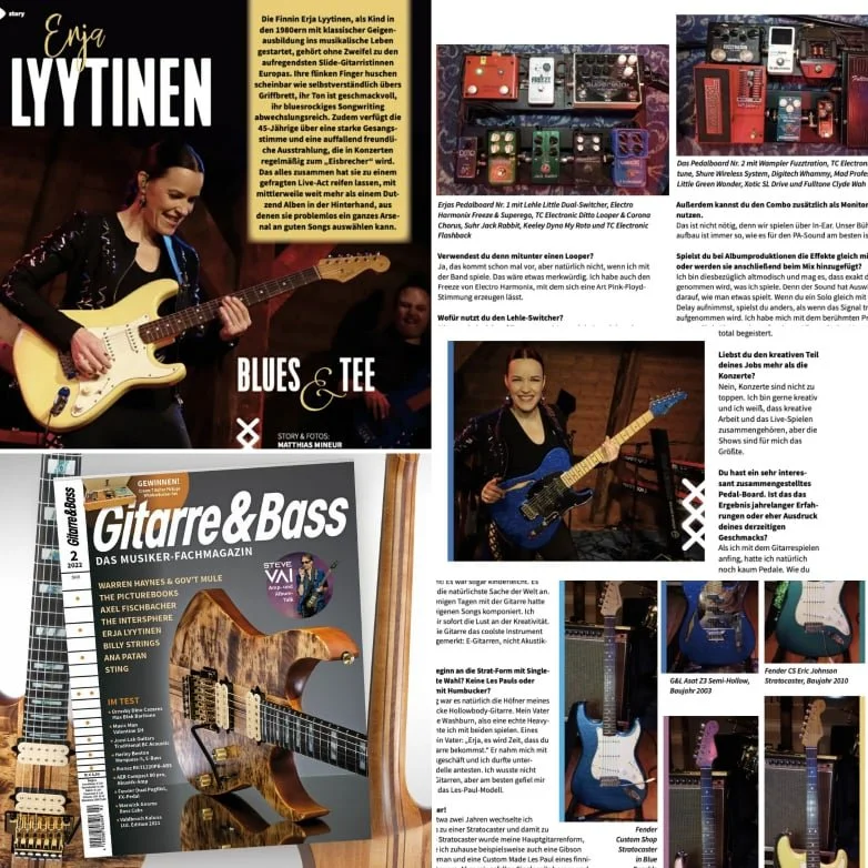 ERJA ON THE NEW GITARRE &amp; BASS MAGAZINE