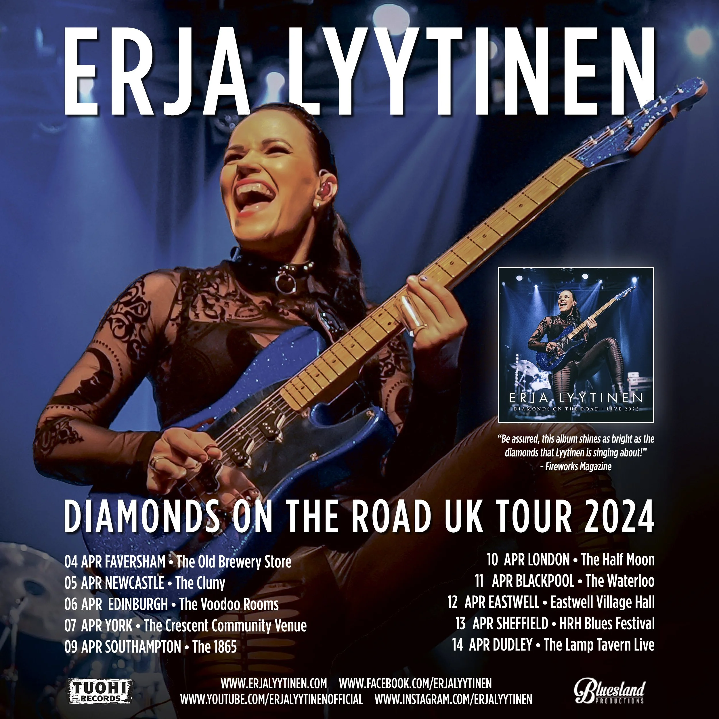 "DIAMONDS ON THE ROAD" APRIL 2024 UK TOUR 