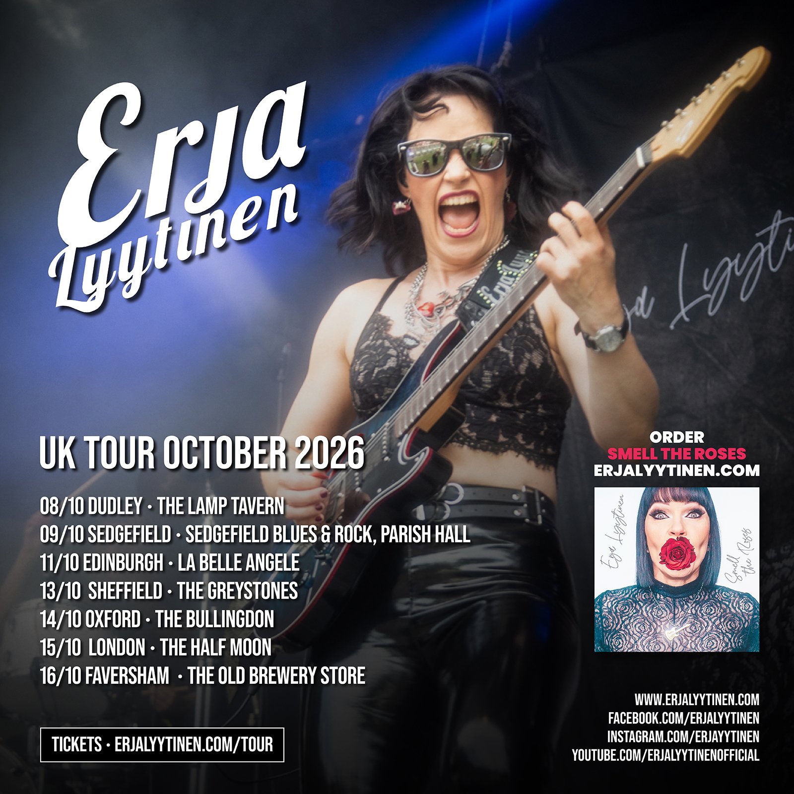 Erja Lyytinen Celebrates 50th Anniversary Rock &amp; Blues Birthday UK Tour in October 2026