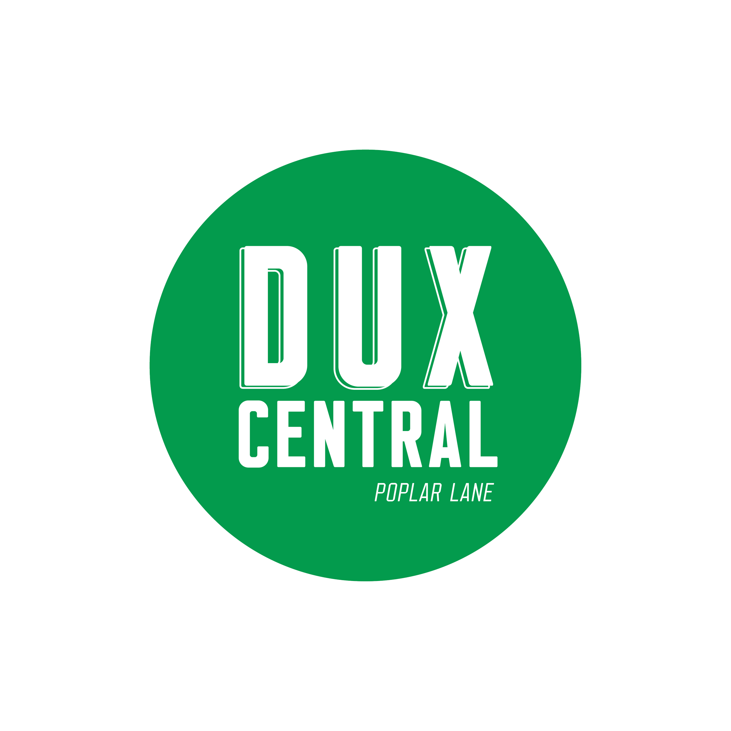 Dux Central White on Green Logo CLear cut -02.png