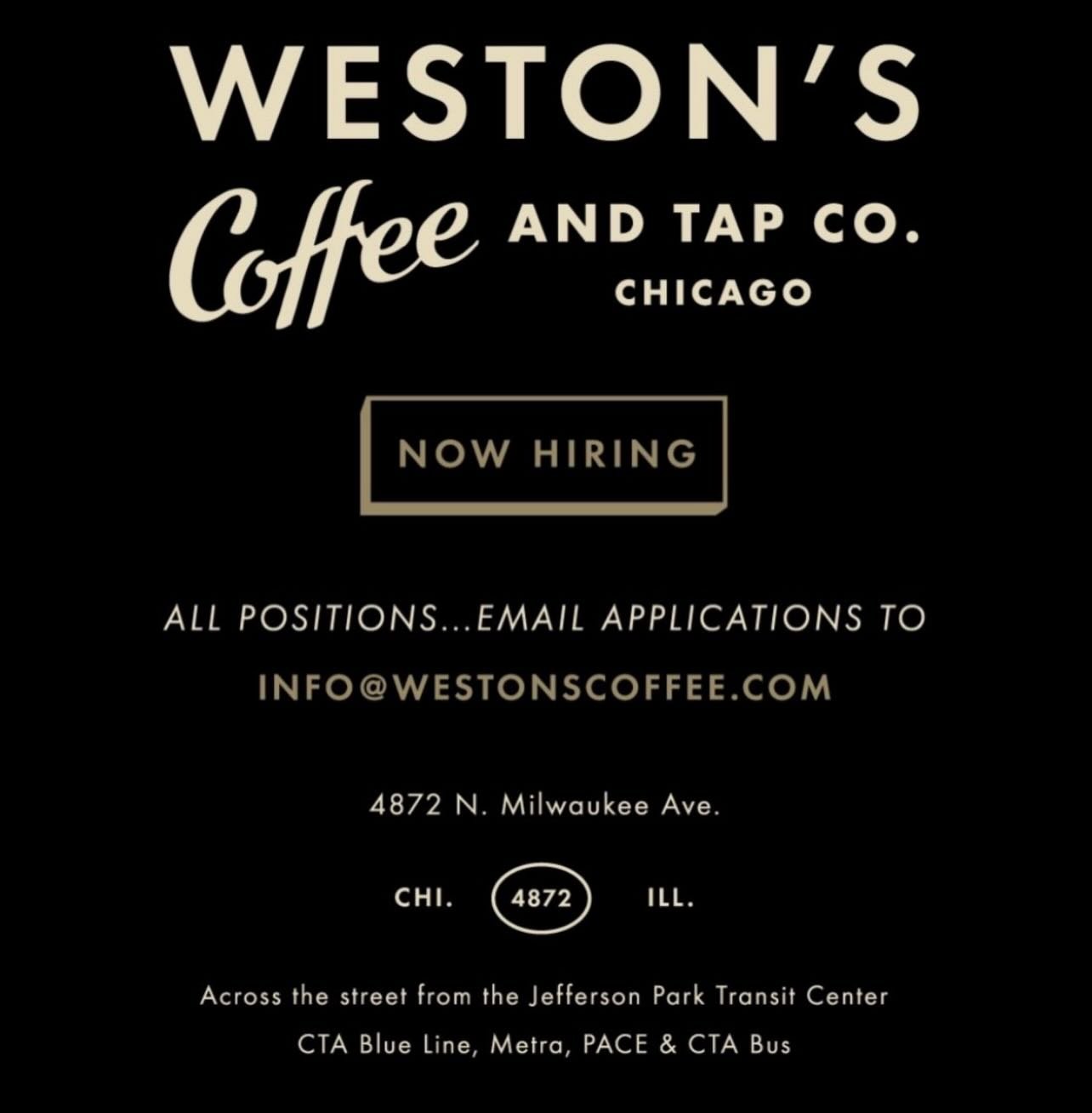 Looking for a couple good barista&rsquo;s and folks who are good at making food
-
-
#westonscoffee #312eats #312coffee