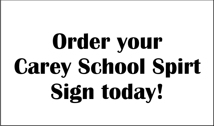 Carey School Spirit 2020 Sign