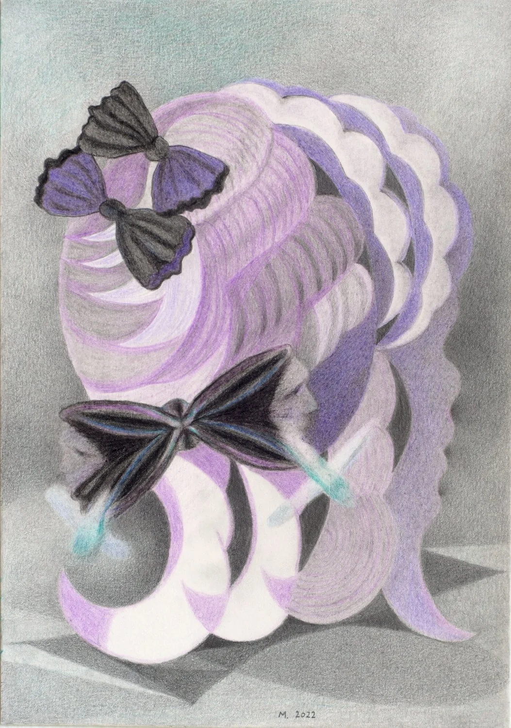 Maiden Hairdo (for a Protest)_Minstrel Kuik_Drawing on paper_2022.JPG