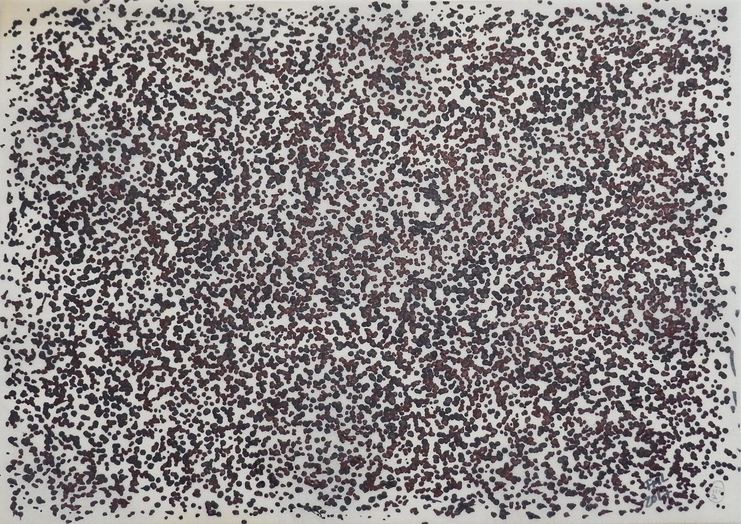   foo may lyn ,  Mosquito Hearts #134 , 2017, Ink on paper, 21 × 29.7 cm (paper size), 22 × 30.5 cm (framed size)&nbsp; 