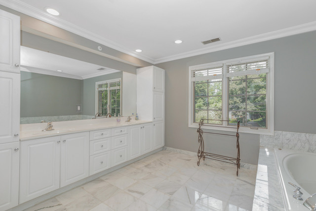 Clean and spacious bathroom designed for senior living