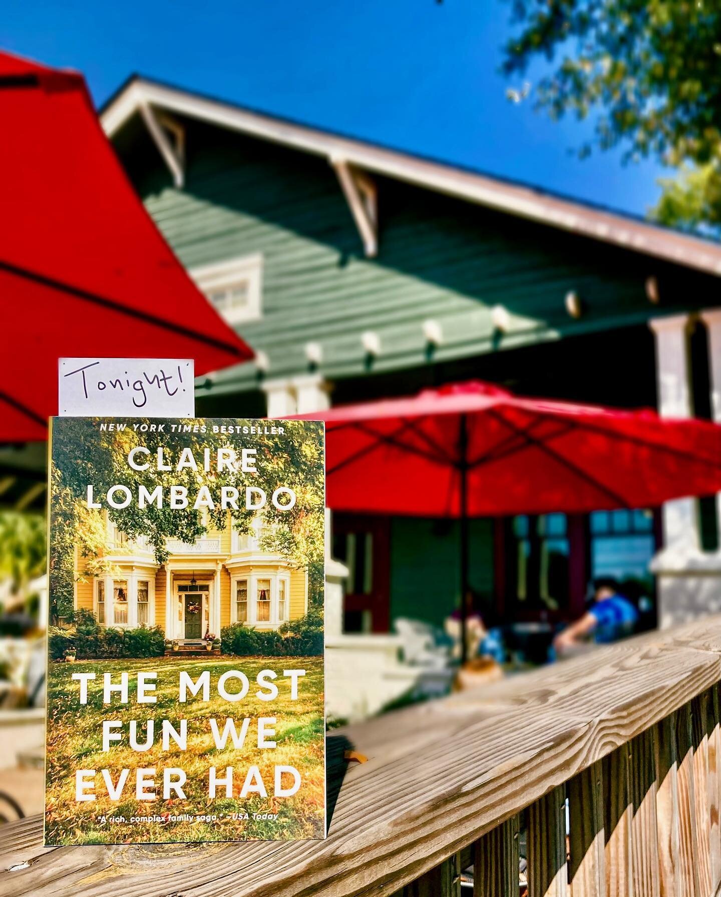 ✨TONIGHT✨ Make a night of it and swing by Well Red at 6:30pm, when we&rsquo;ll be welcoming @nytimes bestselling author @claire_lombardo! She&rsquo;ll be answering questions and reading excerpts from her book, &ldquo;The Most Fun We Ever Had,&rdquo; 