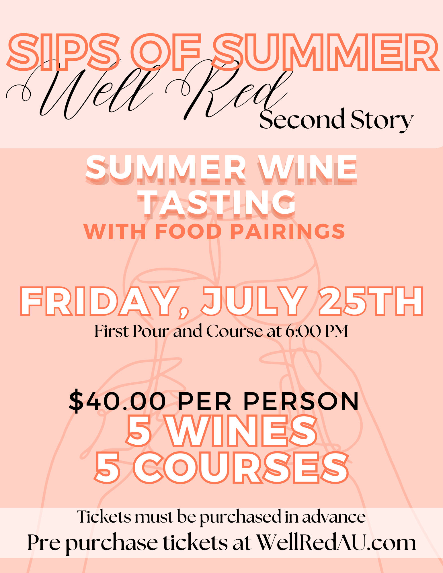 Sips of Summer Wine Tasting at Second Story