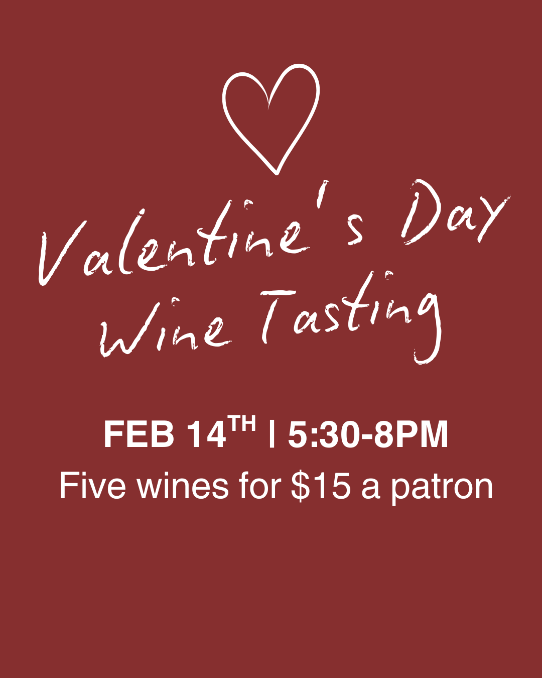 Valentine's Day Wine Tasting
