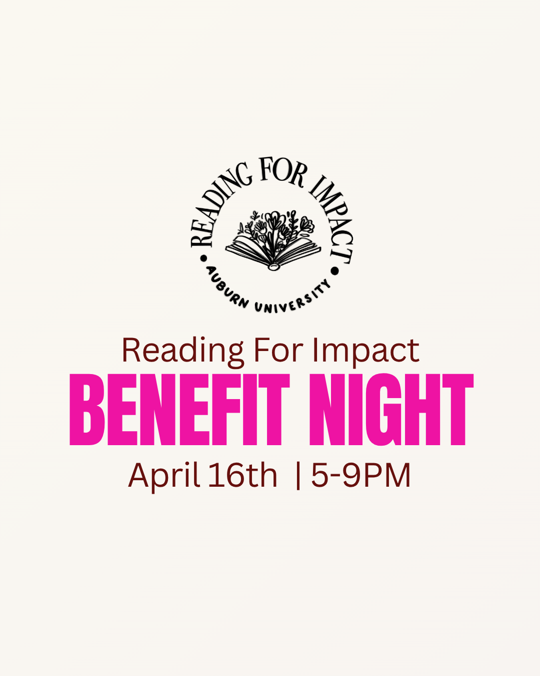 Reading For Impact Benefit Night