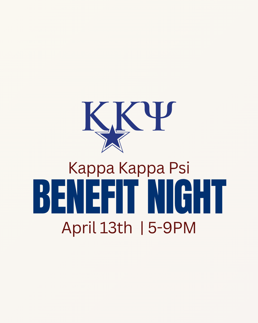 Kappa Kappa Psi Benefit Night