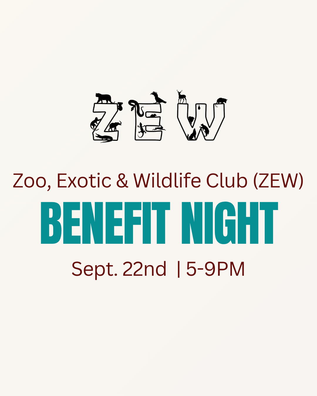 Zoo, Exotic, &amp; Wildlife Club Benefit Night
