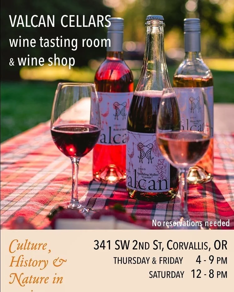 Handcraft Oregon wines on a sunny patio in the heart of Corvallis 🍷