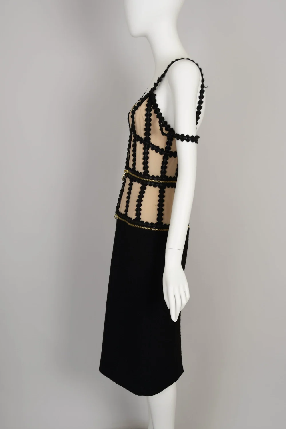 Alexander McQueen Zipper Corset Dress (S/M)  Boontique