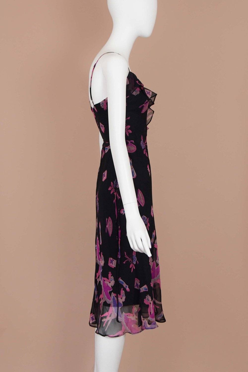 Betsey Johnson Vintage Ballet Silk Wrap Midi Dress (XS/S) Boontique Betsey Johnson Vintage Ballet Silk Wrap Midi Dress (XS/S) Boontique