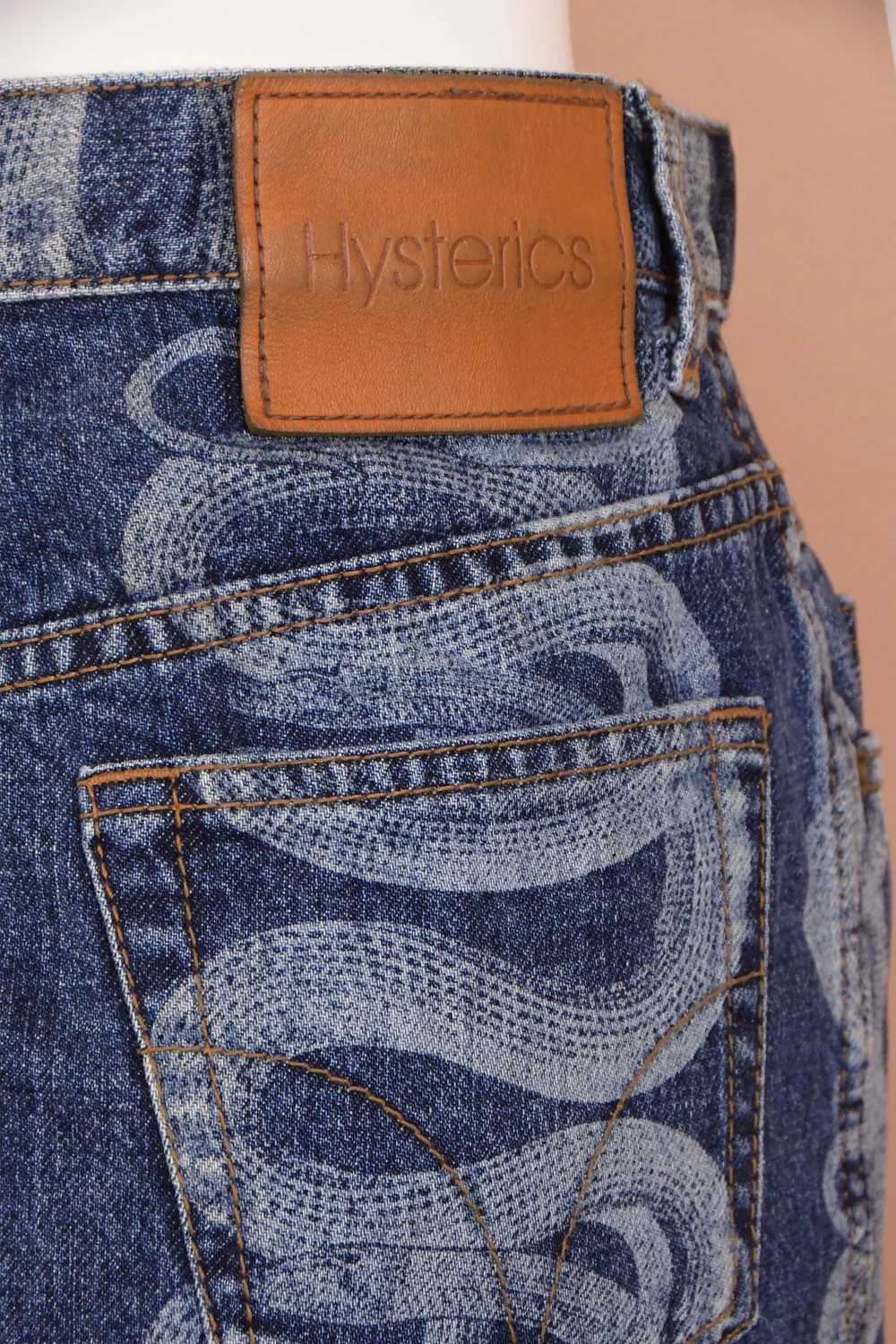 Hysteric Glamour Iconic 90s Snake Print Denim Skirt (XS/S) — Boontique