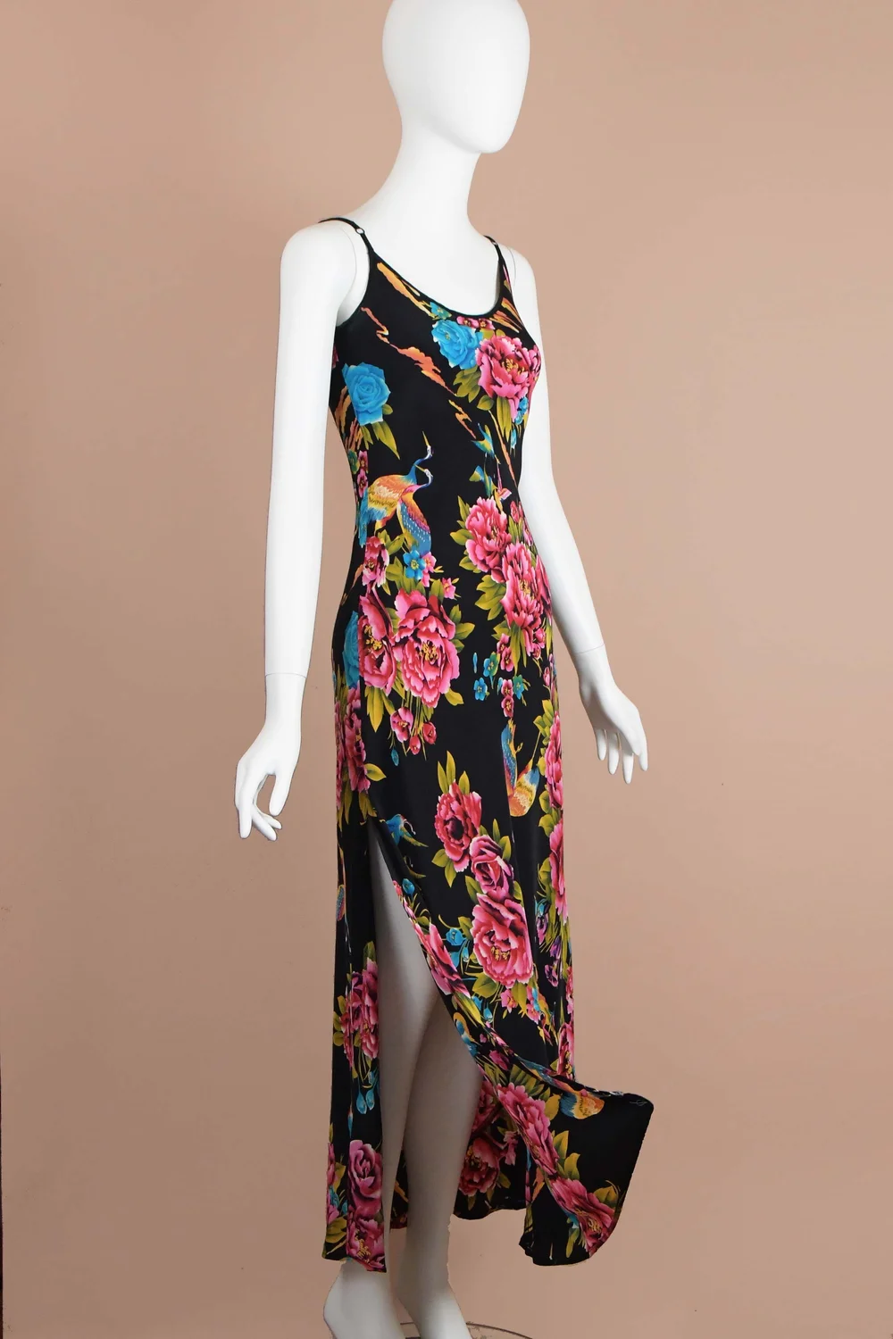 Betsey Johnson Vintage Tropical Bird Maxi Dress (XS/S)  Boontique