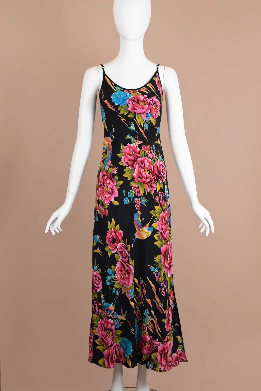 chinese dress ladies Vintage 90's Betsey Johnson Gothic Maxi Dress – Opal Pineapple main image 1