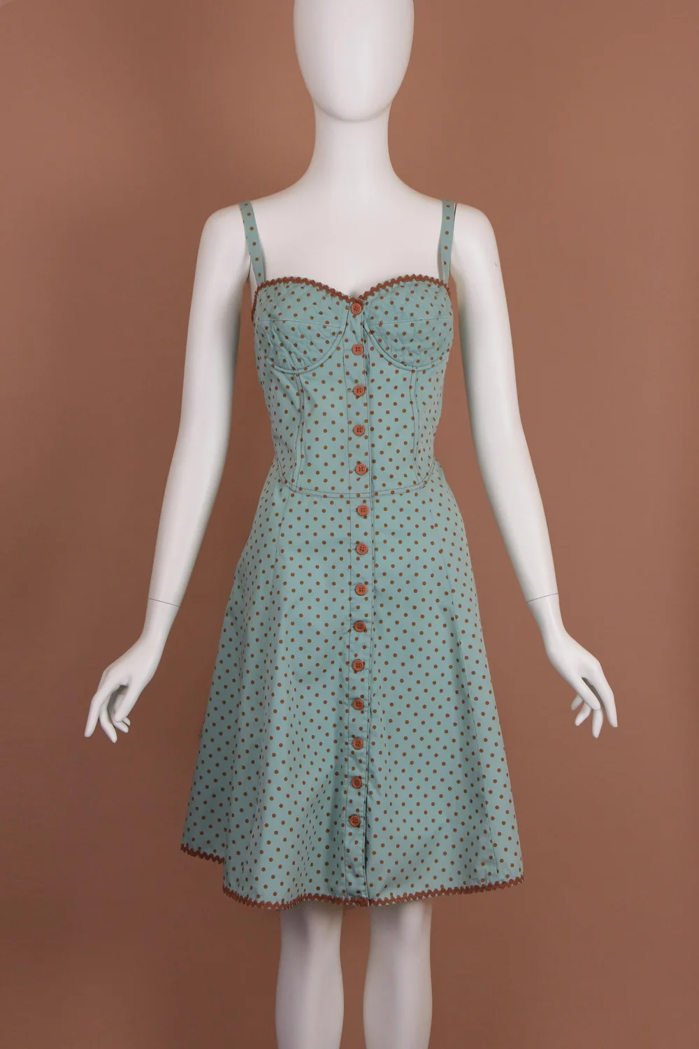 betsey johnson blue polka dot dress Betsey Johnson BNWT Navt Blue White Polka Dot Stretch Pinup Dress Size 16