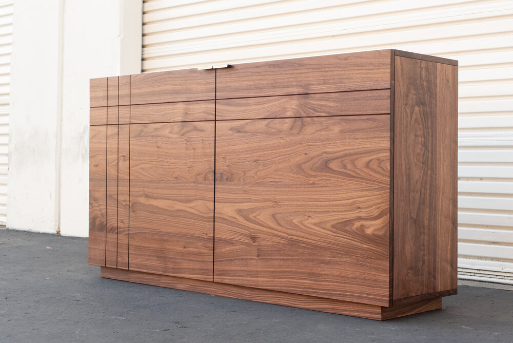 Solid Walnut Modern Storage Cabinet — ADCO WoodWorks