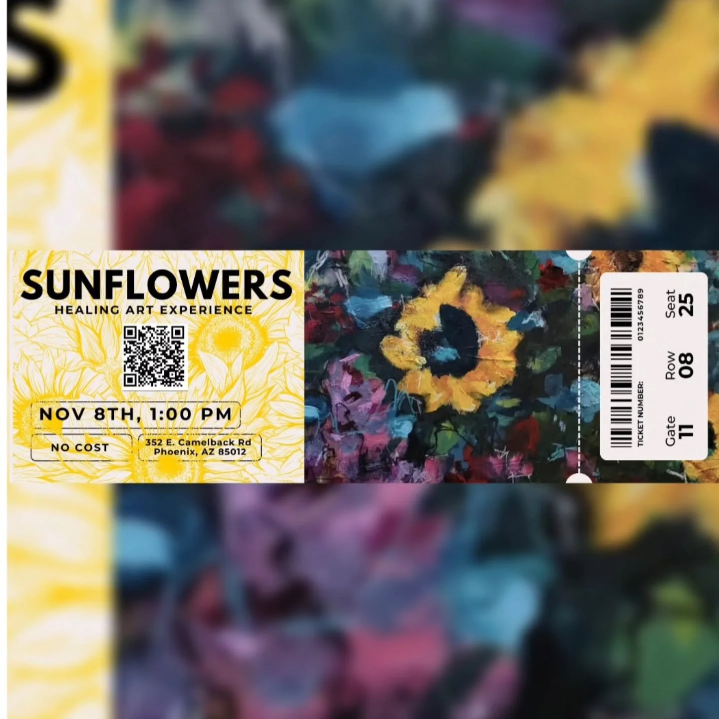 10 seats remaining... Sunflowers Healing Arts Experience is ALMOST SOLD OUT. 

Panel discussion, Live performances, Poets, Art, Trauma-Informed training...best recipe for HEALING.🌻🌻🌻🌻💯

Date: November 8th, 2025
Time: 1 p.m. - 4 p.m.
Location: Fr