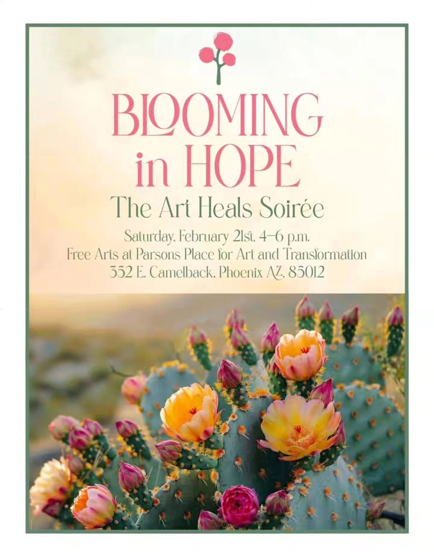 Blooming in Hope 🪻🌷 

Join Free Arts for an inspiring evening where creativity meets compassion. Parsons Place will come alive with the transformative power of art during Blooming in Hope: The Art Heals Soir&eacute;e. This heartfelt fundraiser cele