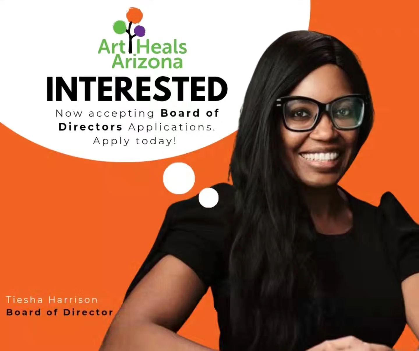 Are you interested in joining the Art Heals Arizona (formerly Free Arts) Board of Directors? @arthealsaz

www.artheals.org

I serve as a Board of Director and Professional Artist Series Teaching Artist. I first learned about Art Heals Arizona when I 