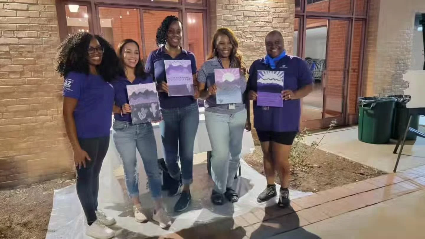 October is Domestic Violence Awareness Month 

Around 100 City of Phoenix employees and community members at Encanto Park. I really enjoy facilitating this event every year. 

This year, I am collaborating with:

🌻ALL VINYL RECORD PLAYING DJ ROSEWAX