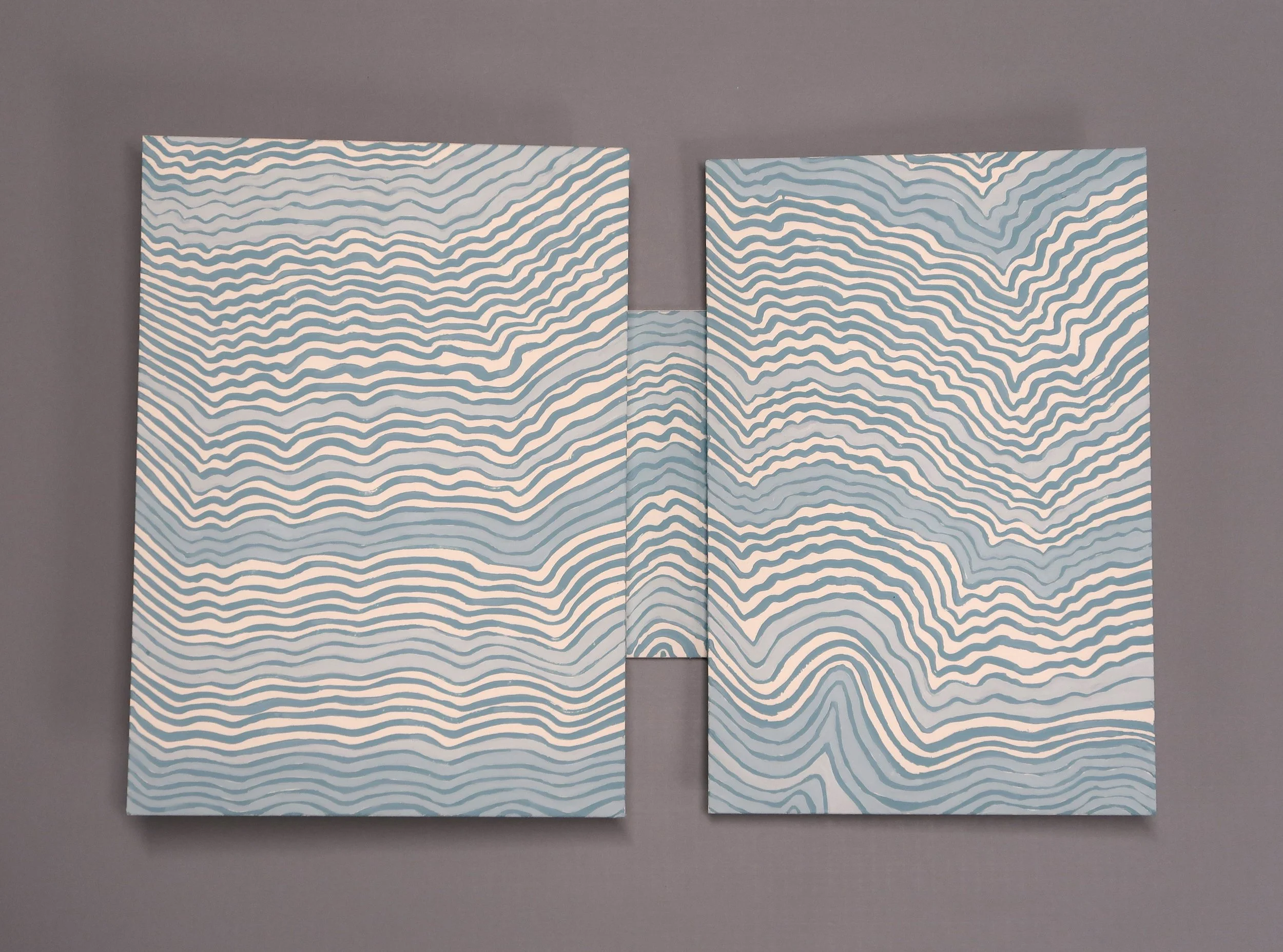    untitled (leave no trace V)  , 2025, Recycled Interior House Paint, Recycled Matte Board Book Mount, 2.125 x 11.25 x 17” 