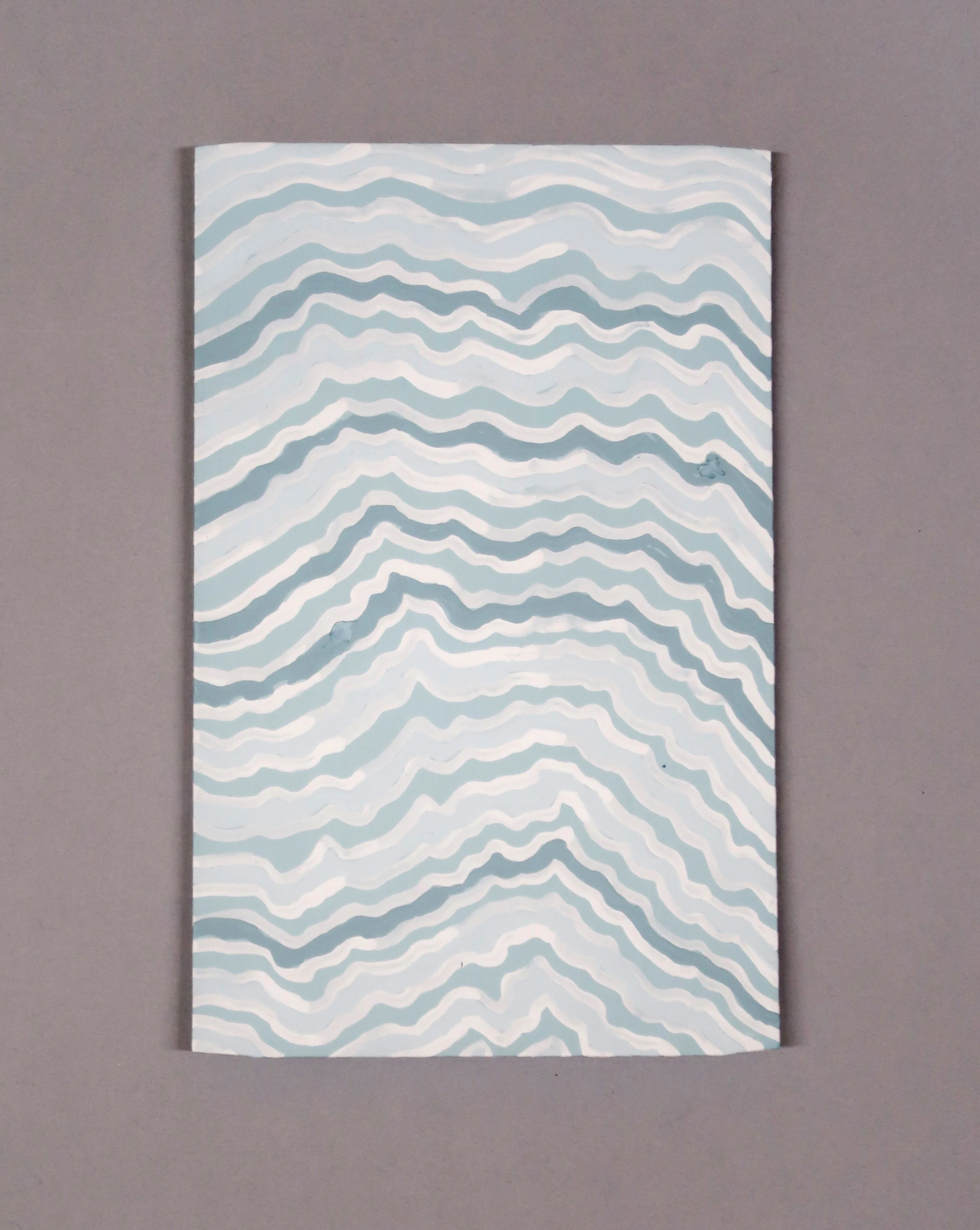    untitled (leave no trace XI)  , 2025, Recycled Interior House Paint, Recycled Matte Board Mount, 7.5 x 4.75” 