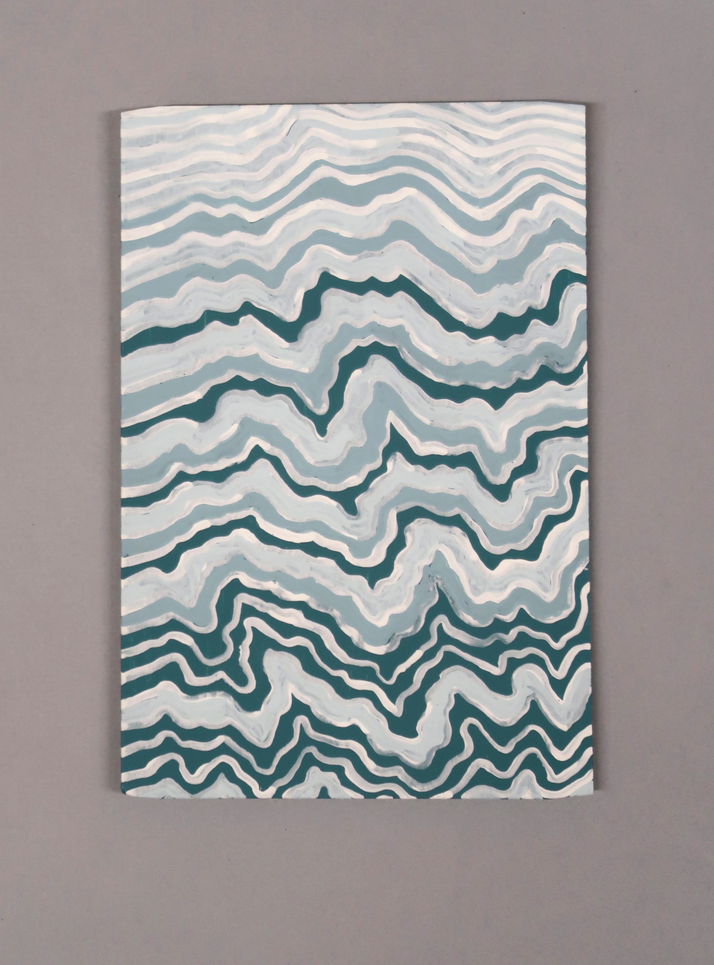    untitled (leave no trace XXIII)  , 2025, Recycled Interior House Paint, Recycled Matte Board Mount, 7.25 x 4.875” 