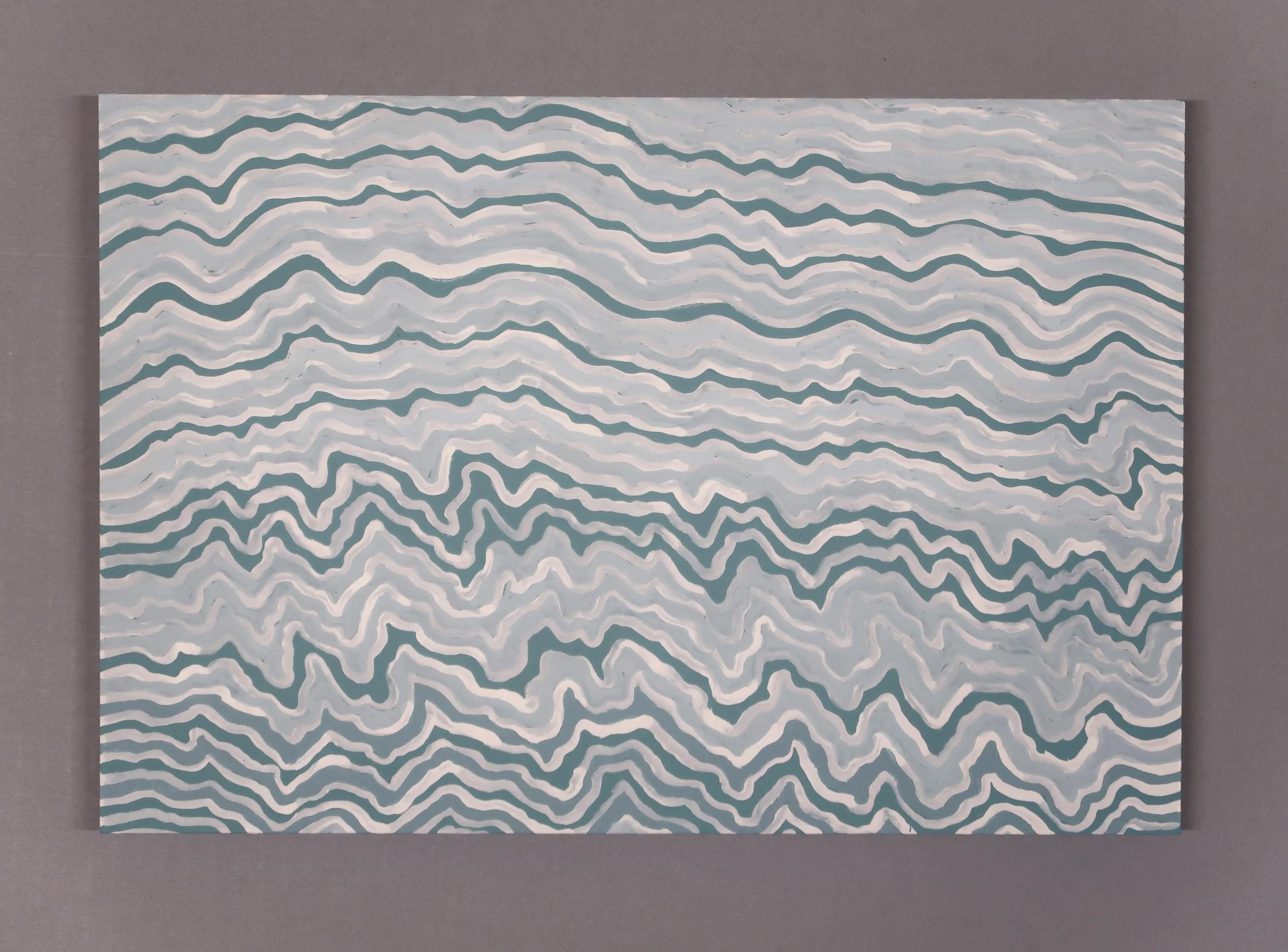    untitled (leave no trace XXVI)  , 2025, Recycled Interior House Paint, Recycled Matte Board Mount, 7.5 x 11” 