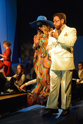   Berenice (J. Hamula), Eusebio (M. Vivil) 
 
 in background, Ernestina (C. Jacobsen), viola (D. Cridge), clarinet (B. Shpitalnik) 
 
  Photo by Tina Buckman   