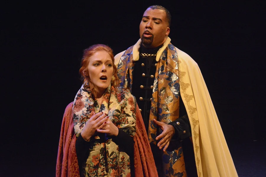 Léontine (Moore), Valcour (Suttle) Photo by Tina Buckman