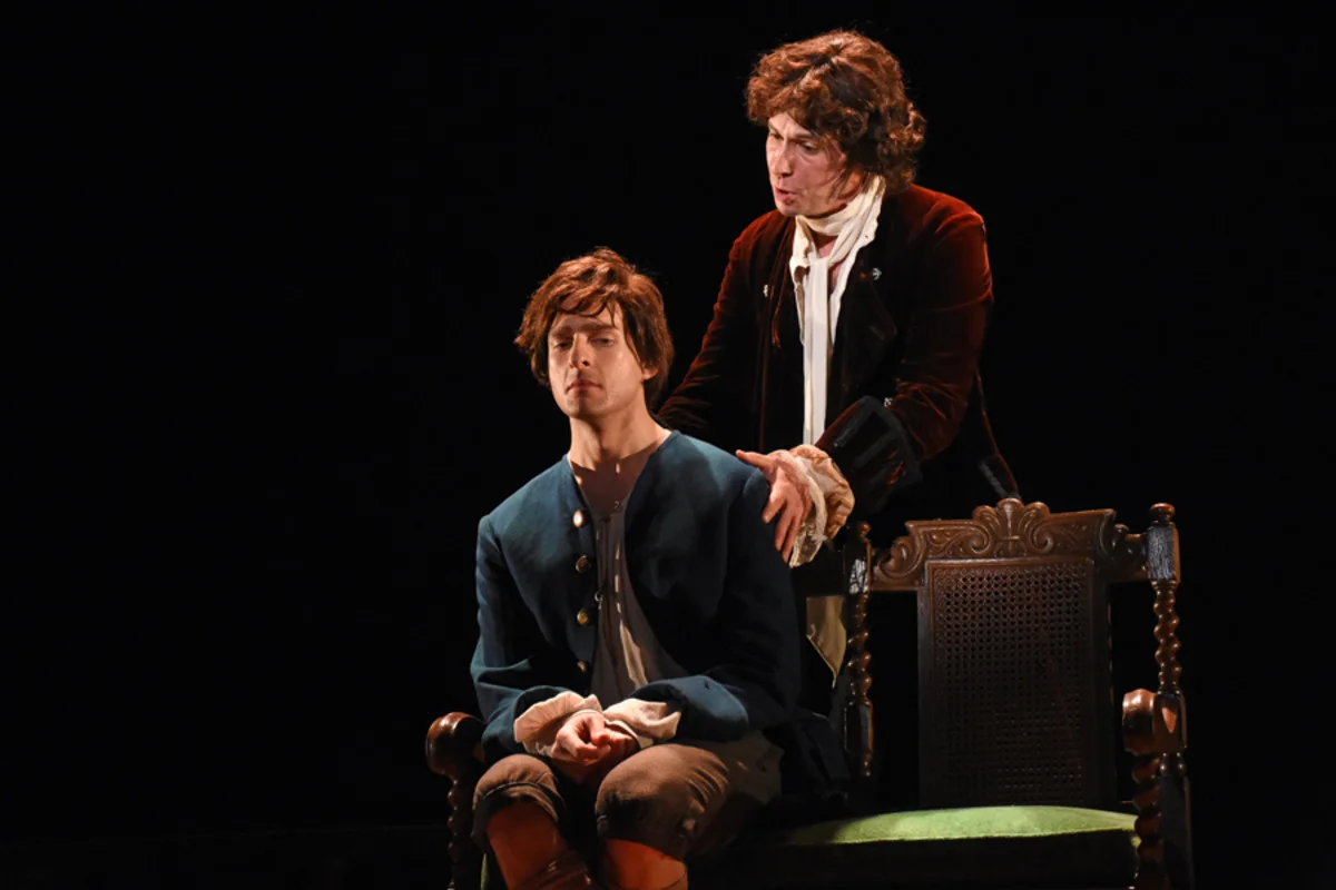 Kynaston (M. Kelly) and Villiers (B. Wilkins) - Photo by Tina Buckman