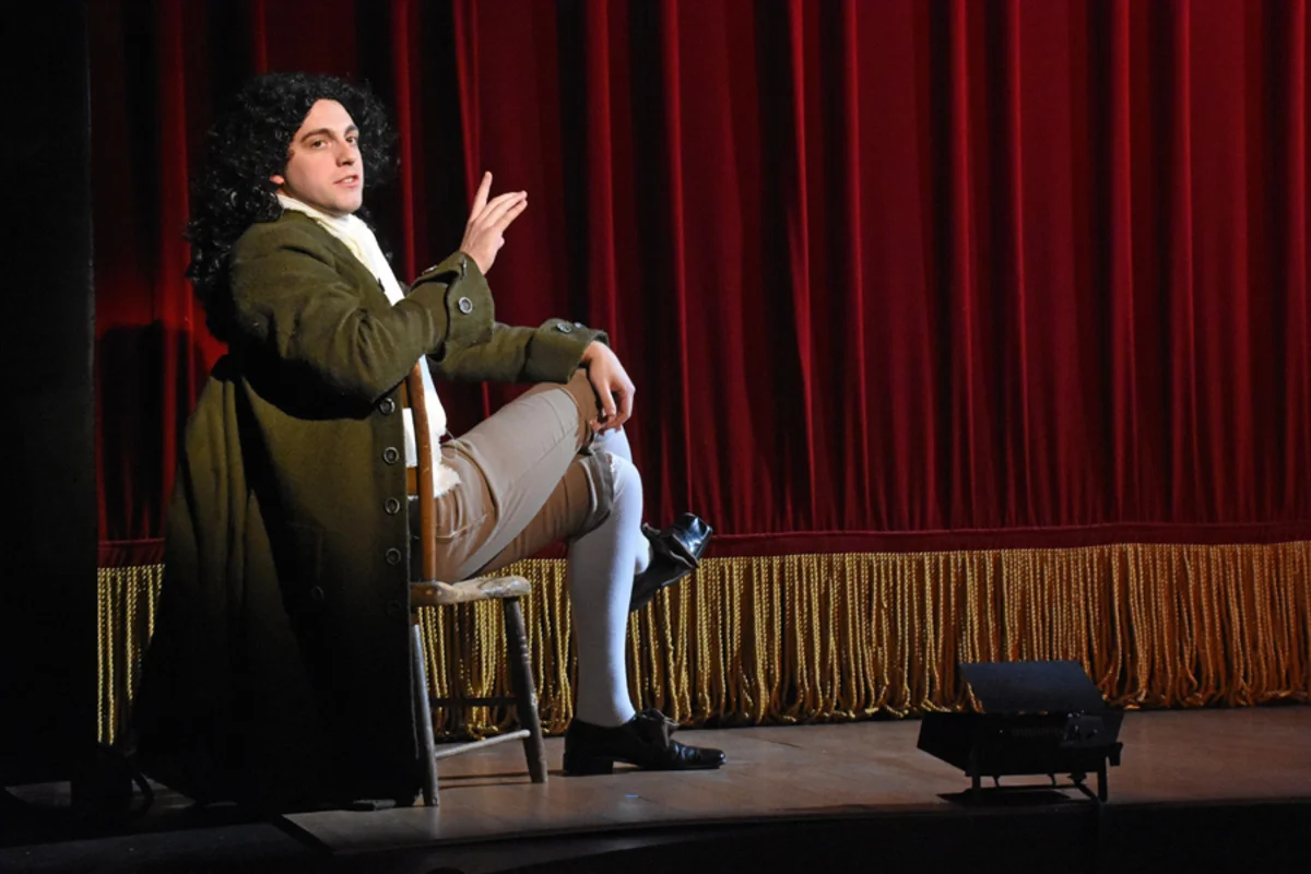 Samuel Pepys (Hunter Hoffman) - Photo by Tina Buckman