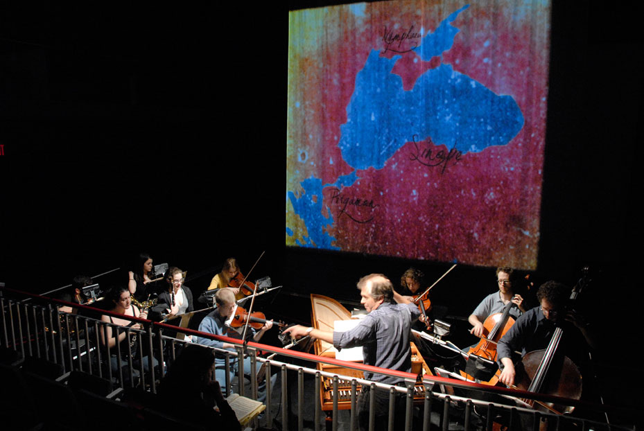   Overture with conductor Richard Cordova &amp; LOTNY Chamber Ensemble 
  photo by Tina Buckman   