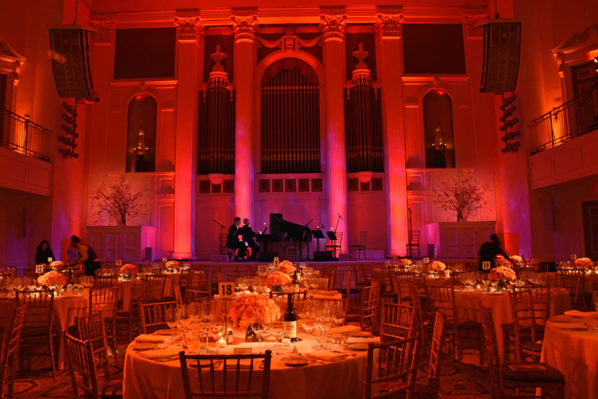 Just before the guests arrive at 583 Park Avenue