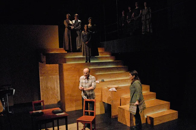 Satyavān (Rufus Müller) and Sāvitri (Heather Johnson) - Photo by Tina Buckman